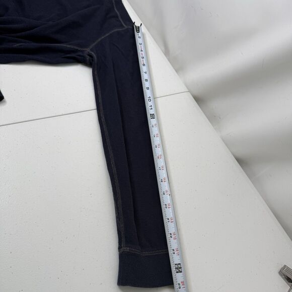 Vince Mens Pullover Size M Navy Long Sleeve Sweater Cotton Preppy Minimalist - Picture 9 of 12